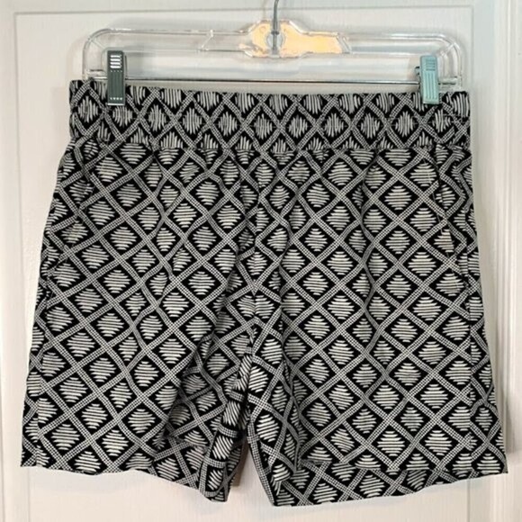 J. Crew Aztec Tribal Boho Indie Western Linen Elastic Waistband Pocket Short - Picture 1 of 16